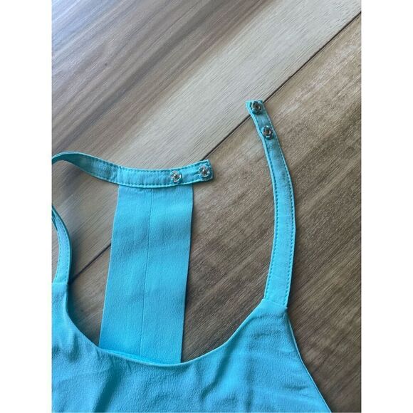 Annie Griffin Sky Blue Women's 100% Silk Tank Top with Polyester Lining Size XS - Picture 4 of 8